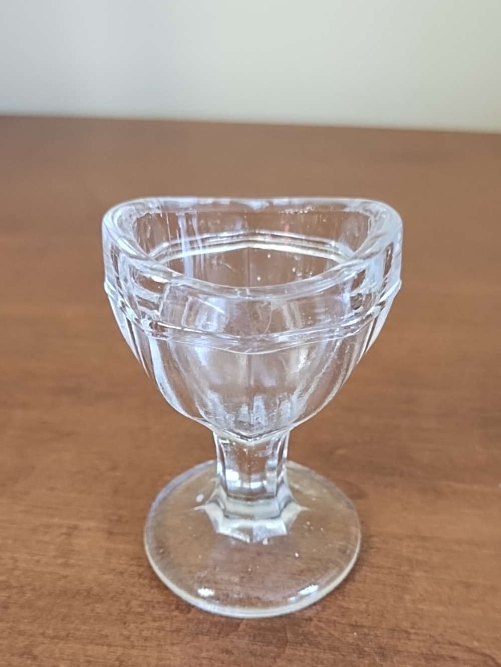 Antique Clear Pressed Glass Eye Wash Cup Authentic No Chips Apothecary
